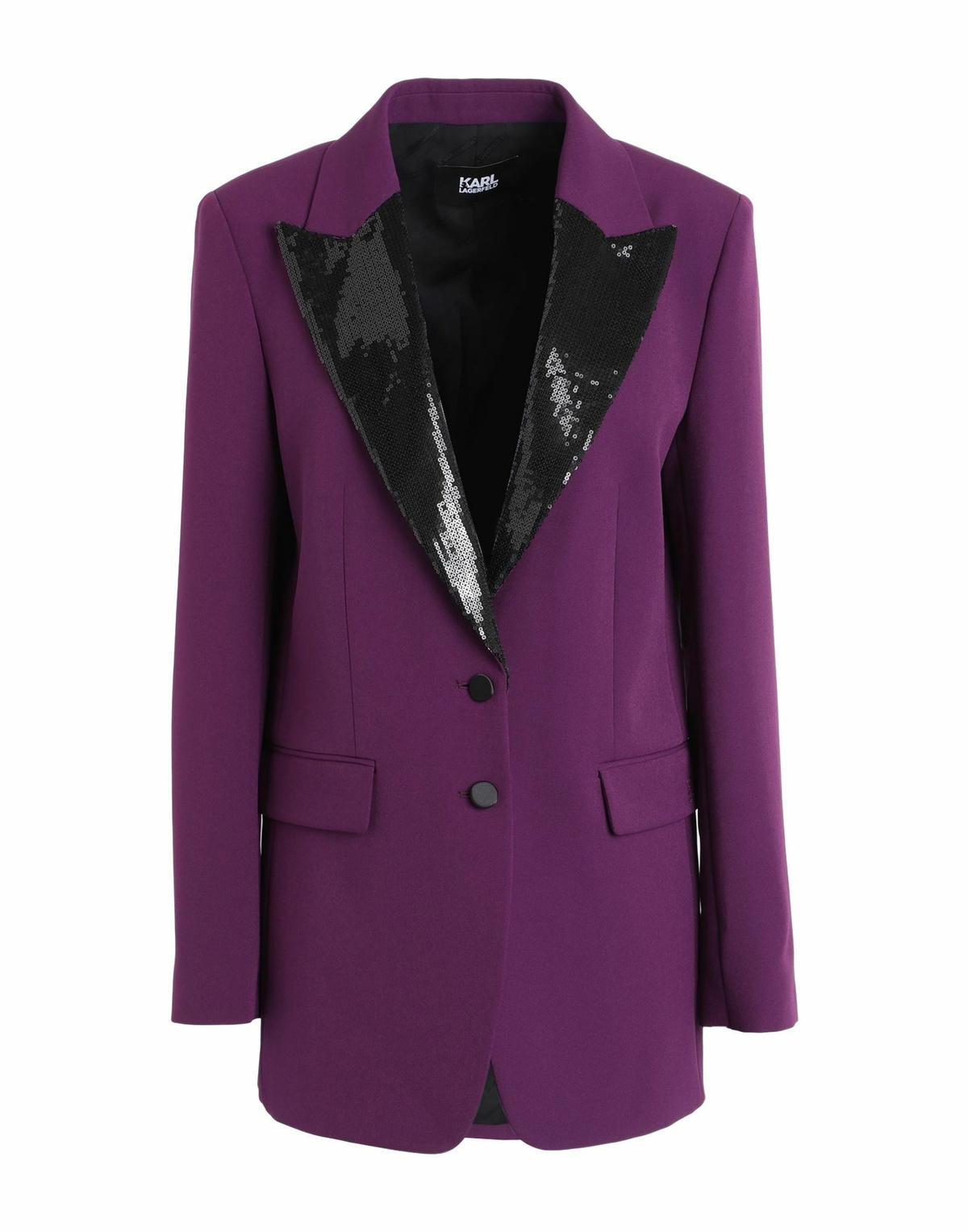 Karl Lagerfeld Womens Blazer Plum