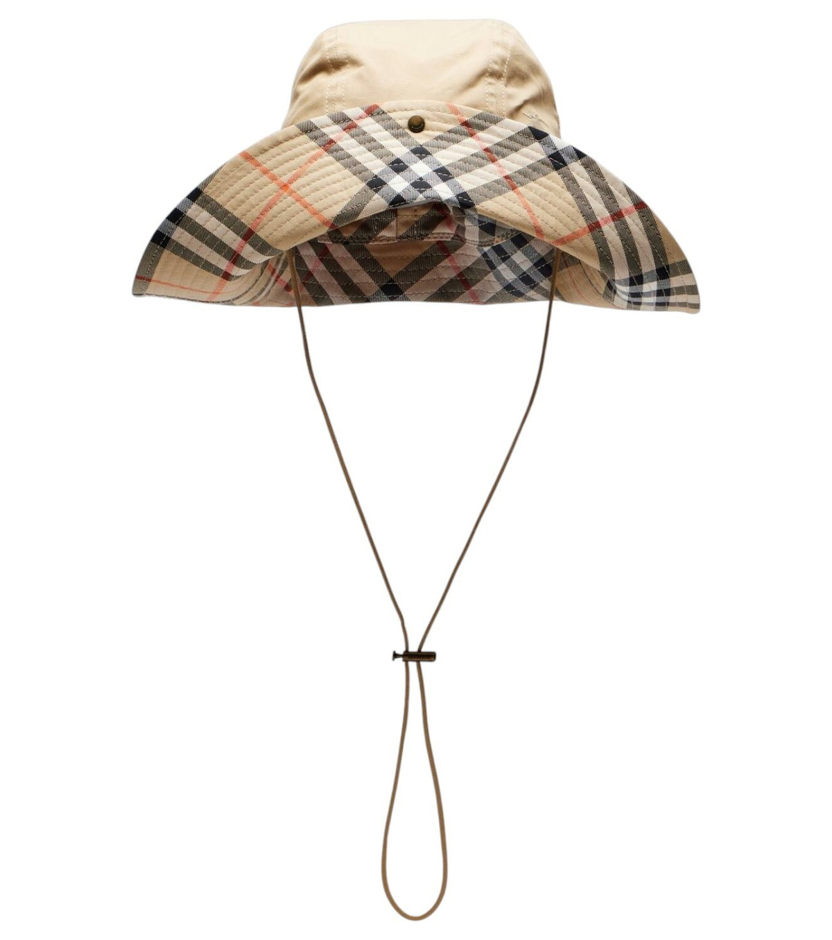 【関税＆送料込み】Burberry Check Motif Nylon Bucket Hat BURBERRY - Check Motif Nylon Bucket Hat Burberry