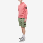 Stone Island Men's Garment Dyed Popover Hoody in Fucsia