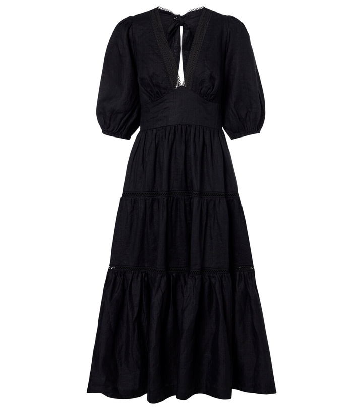 Photo: Heidi Klein Meteora lace-trimmed linen midi dress