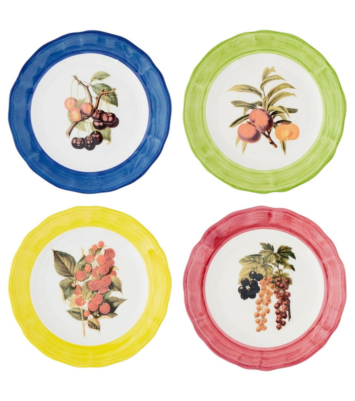 Photo: Les-Ottomans Botanica set of 4 ceramic plates