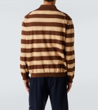 Miu Miu Knitted striped cotton polo sweater