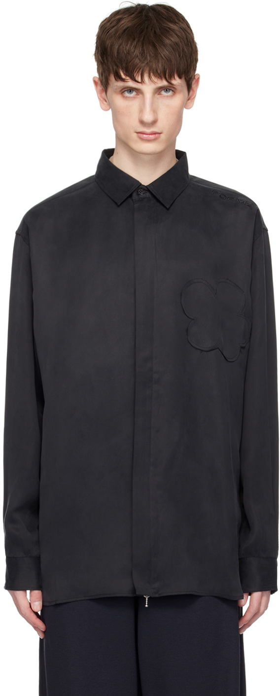 FORMA Black Zip Shirt