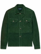 Frescobol Carioca - Ravi Suede Overshirt - Green
