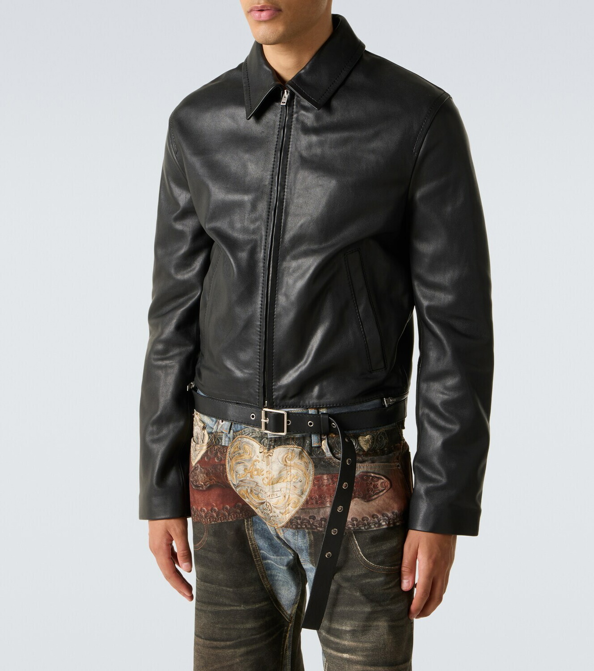 Acne Studios Leather biker jacket