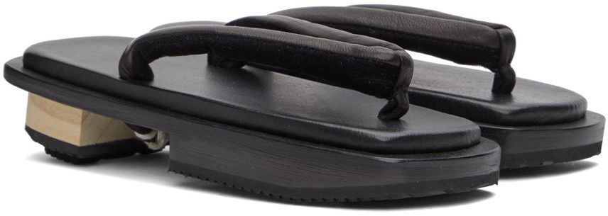 Sasquatchfabrix. Black Geta Sandals Sasquatchfabrix