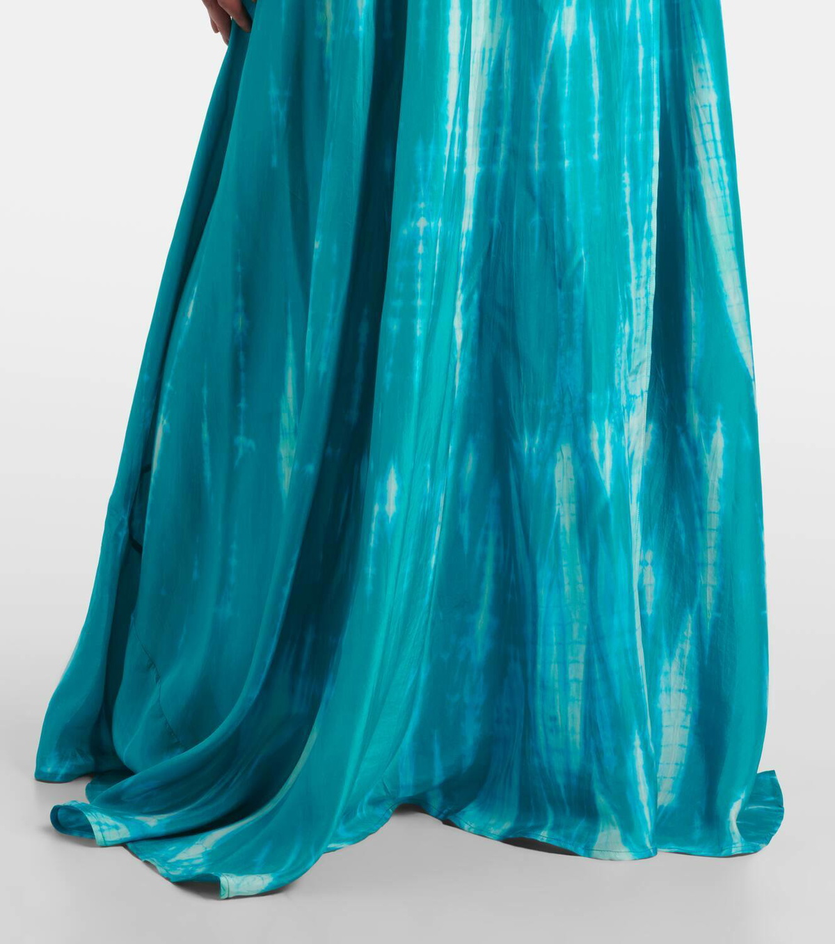 Anna Kosturova Tie-dye silk wrap dress