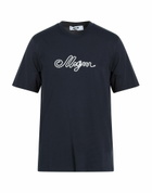 Msgm Mens T-shirt Midnight in Blue