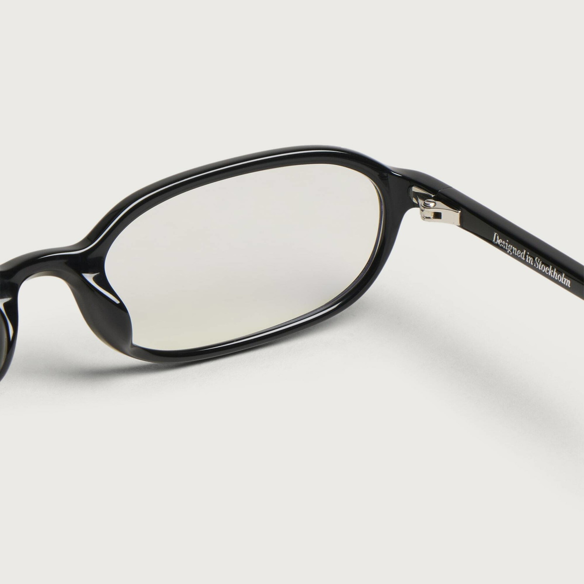 CHIMI Edith Optic Blue Block Glasses in Black/Clear Blue Block