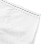 Entireworld - Ribbed Organic Cotton Briefs - White