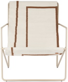 ferm LIVING Beige & Brown Desert Lounge Chair