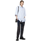 Givenchy Blue Oversize Patch Shirt