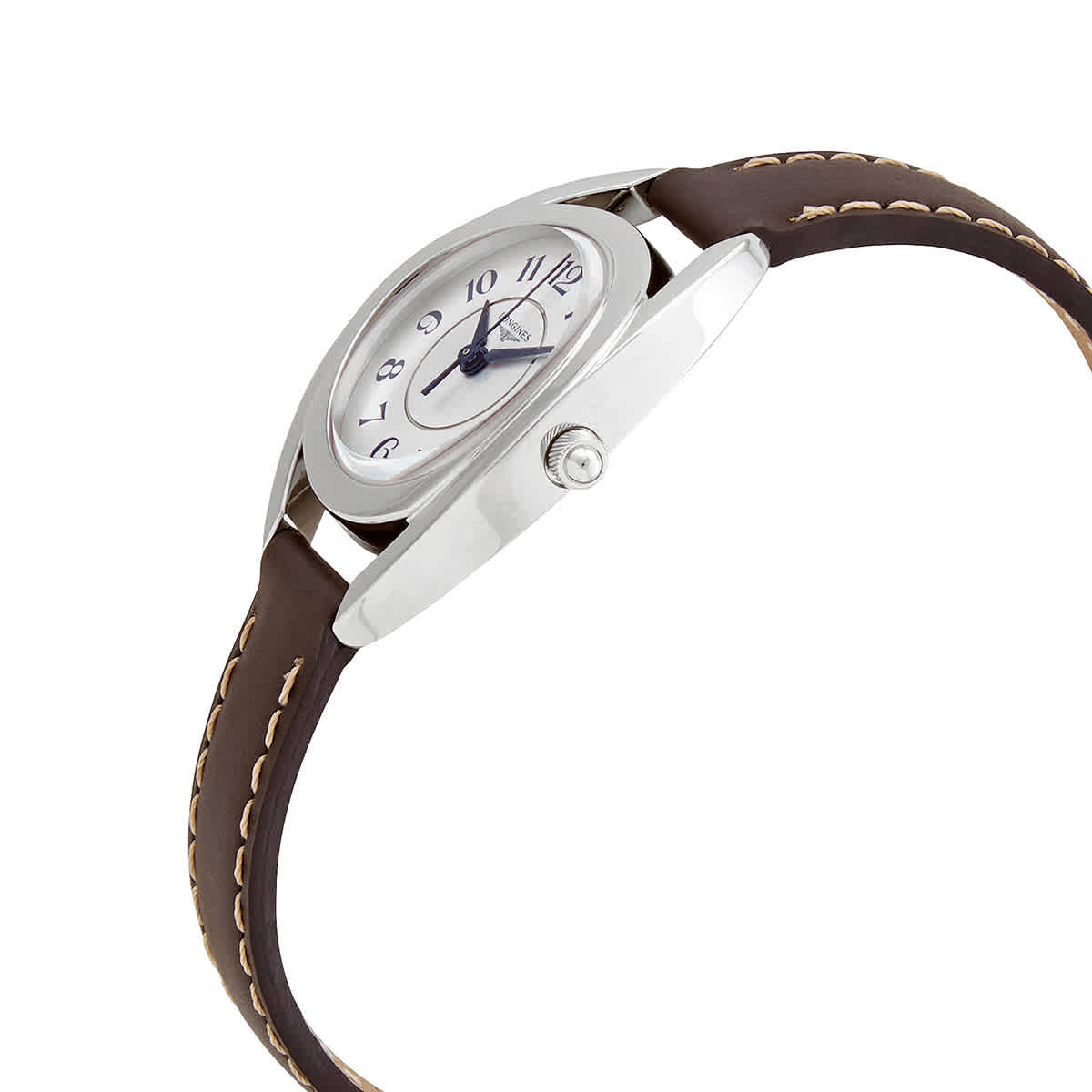 Longines Equestrian Quartz White Dial Ladies Watch L6.136.4.73.2