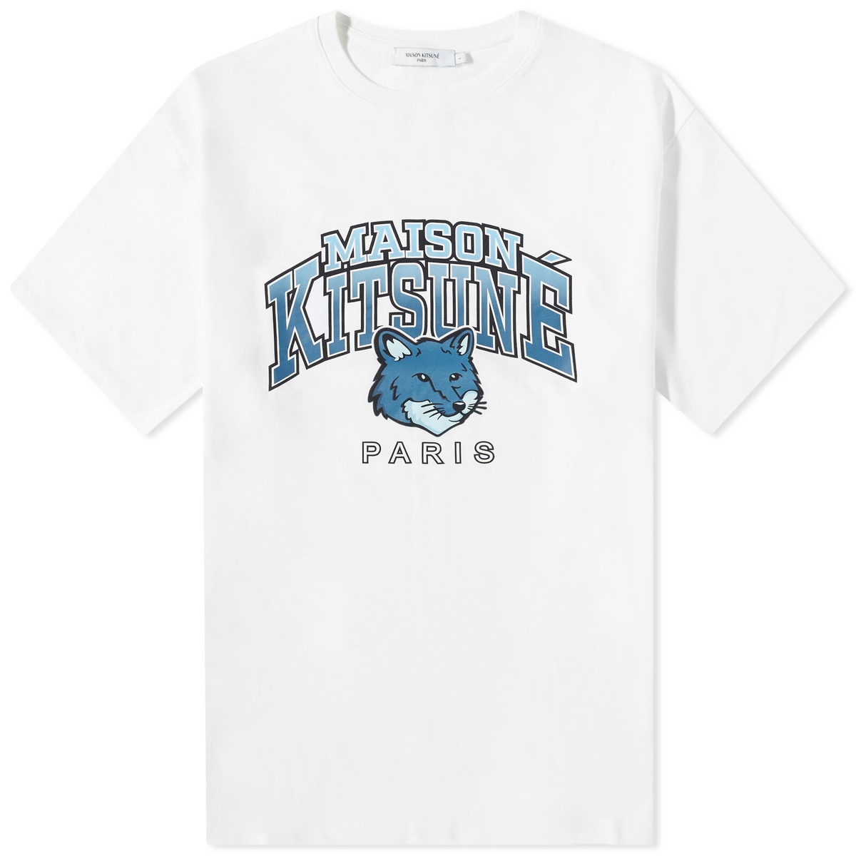 Maison Kitsuné Men's Tricolor Fox Patch Classic Shirt in