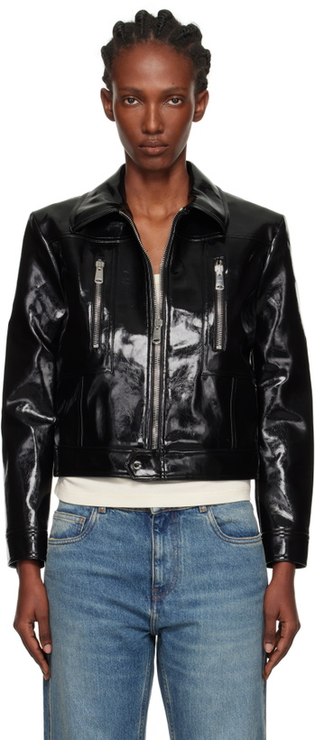 Photo: Coperni Black Cactus Faux-Leather Jacket