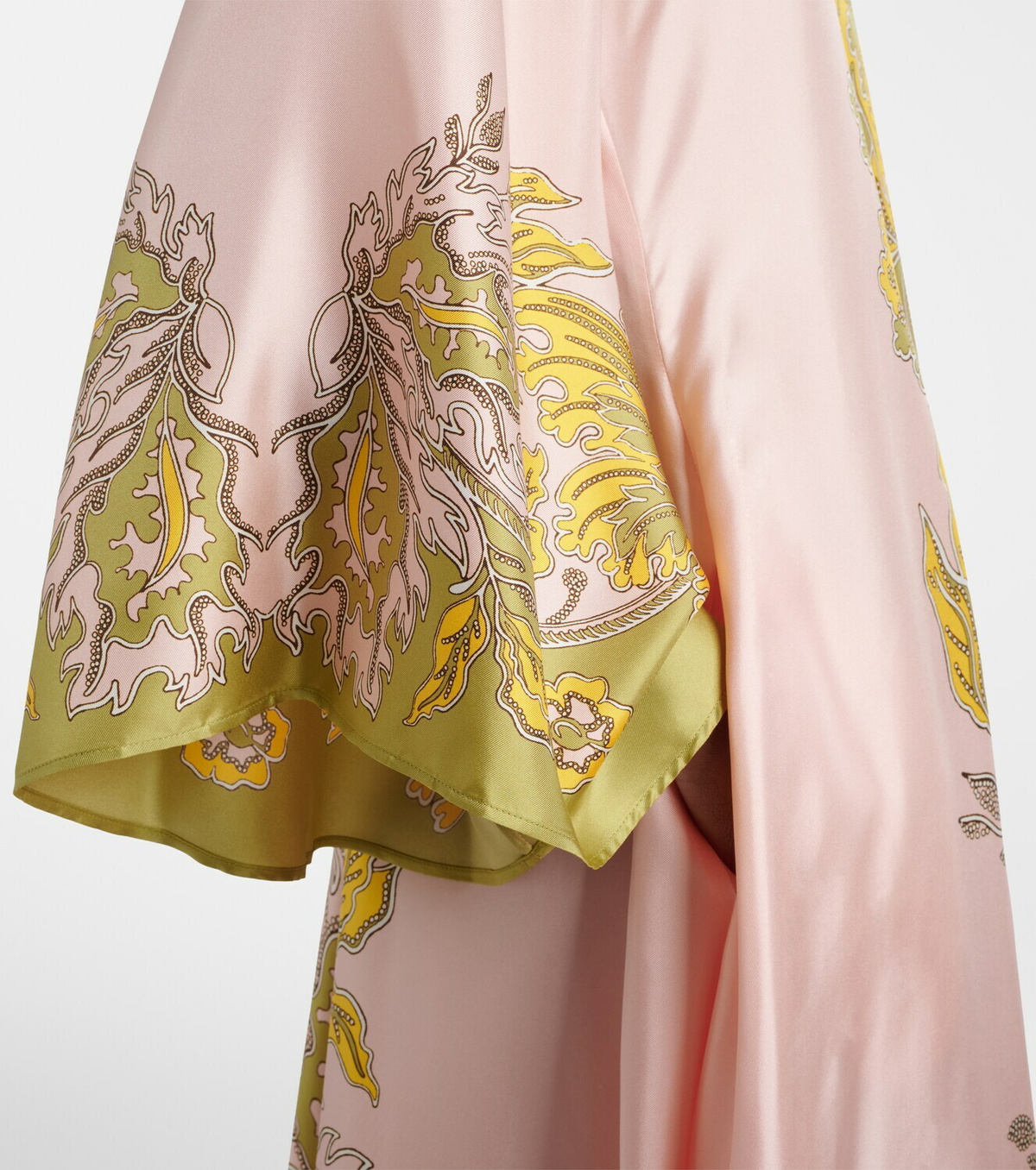 La DoubleJ Magnifico floral silk twill maxi dress