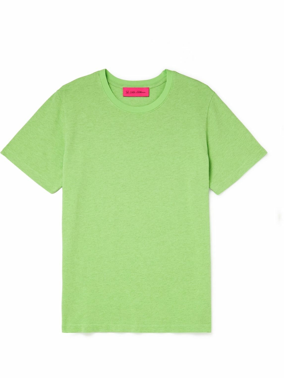 Photo: The Elder Statesman - Cotton and Cashmere-Blend Jersey T-Shirt - Green