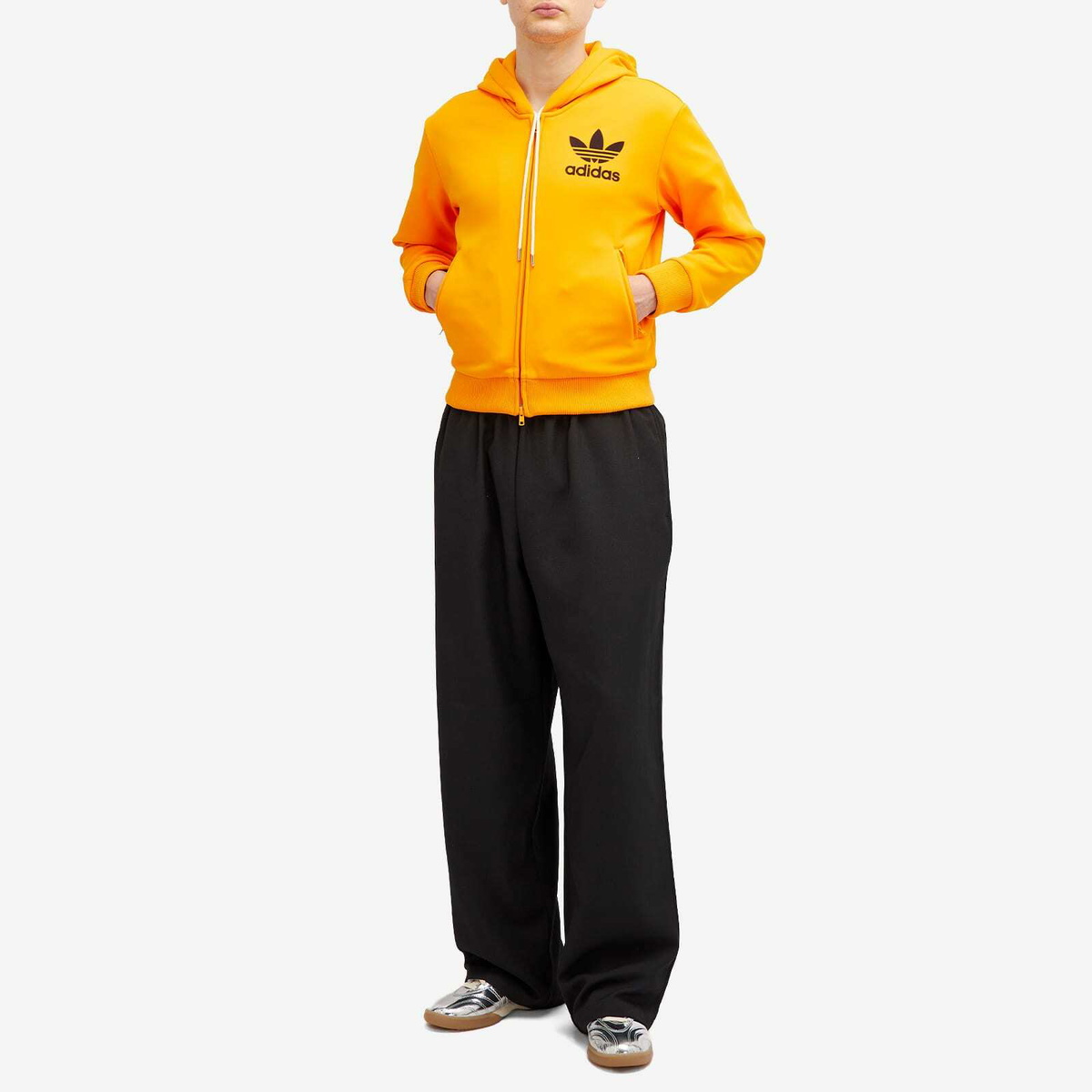 Adidas x Wales Bonner Track Hoodie in Eqt Orange S16 adidas Adidas x Wales Bonner Track Hoodie in Eqt Orange S16 adidas