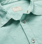 L.E.J - Garment-Dyed Cotton Shirt - Green