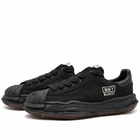 Maison MIHARA YASUHIRO Men's Blakey Low Original Sole Canvas Sneakers in Black