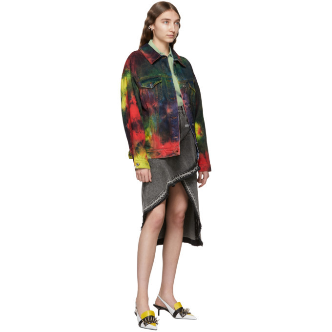 MSGM Multicolor Denim Tie-Dye Jacket MSGM