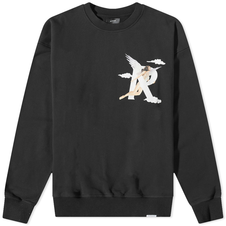 Photo: Represent Men's Storms In Heaven Crew Sweat in Jet Black