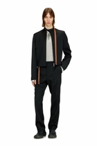 Diesel Tailored jacket with biker neck strap - Jackets Mens in Black
