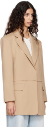 Blossom Beige Flap Blazer