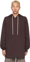 Rick Owens Burgundy Tall Hoodie