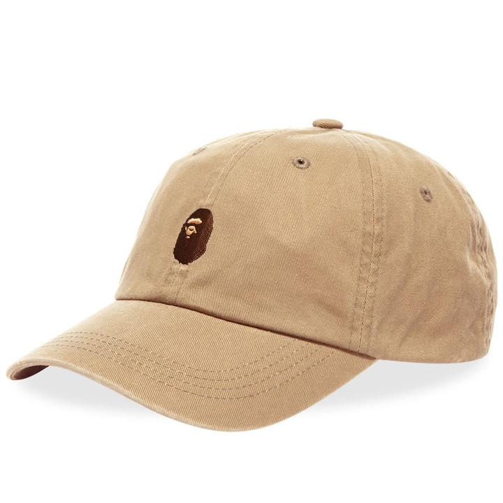 Photo: A Bathing Ape Men's One Point Panel Cap in Beige 
