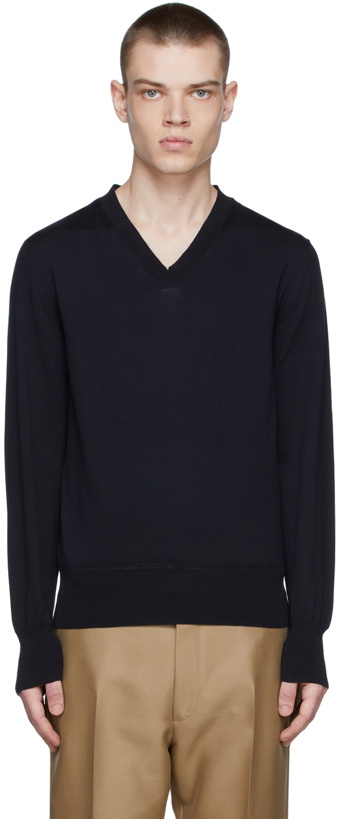 Photo: TOM FORD Navy Cotton Sweater