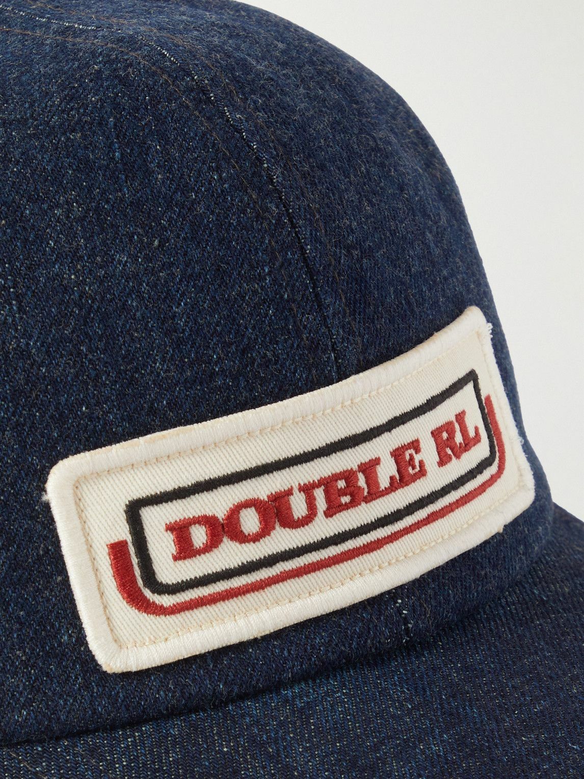 RRL - Appliquéd Denim and Mesh Trucker Hat