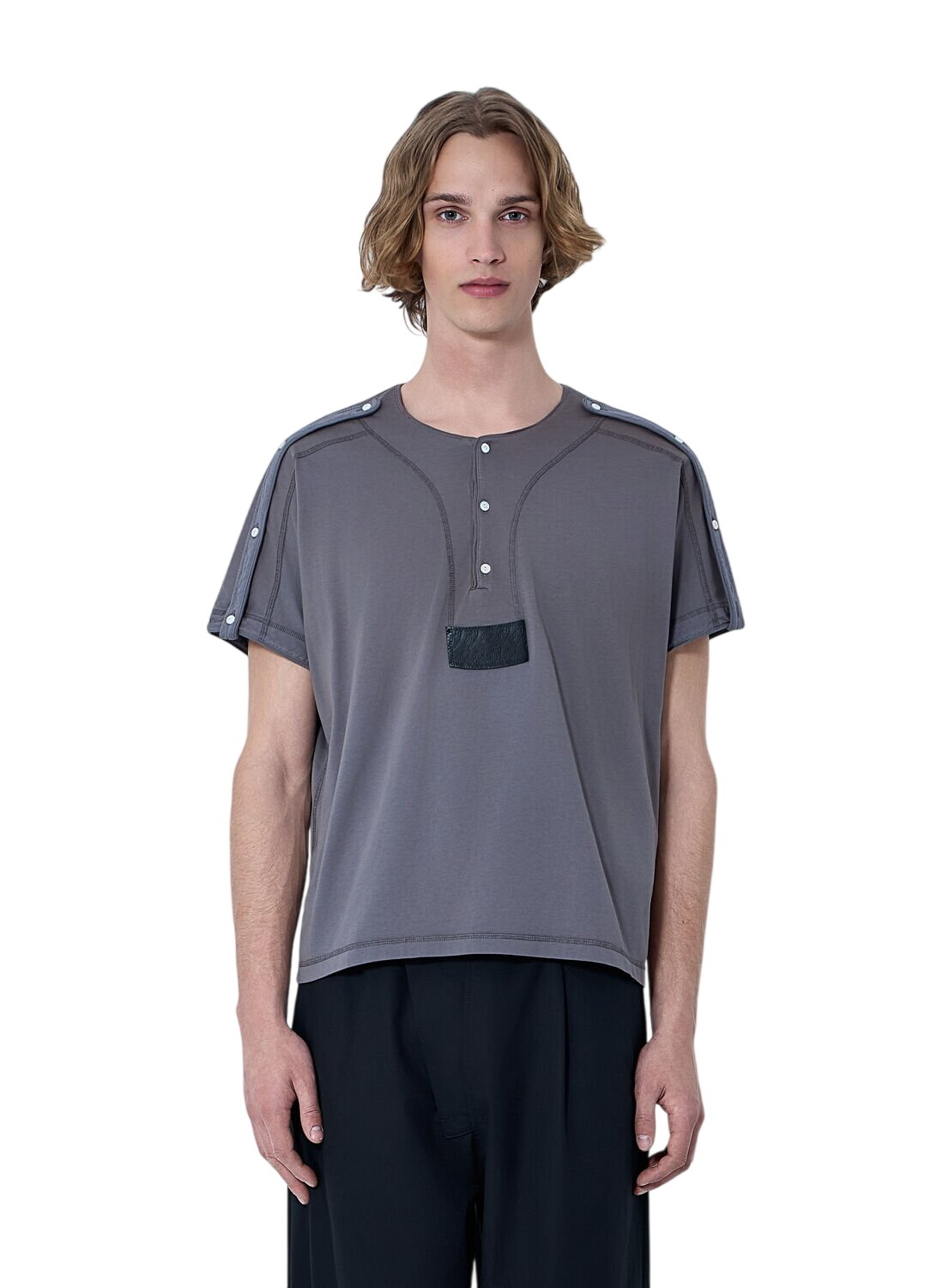Kiko Kostadinov Red and Black Kenneth Jersey T-Shirt Kiko Kostadinov