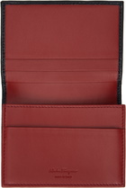 Ferragamo Black Gancini Credit Card Holder