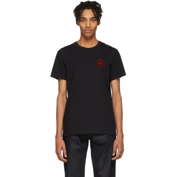 Burberry men's black t 2024 shirt