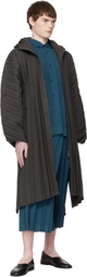 HOMME PLISSÉ ISSEY MIYAKE Brown Edge Light February Coat