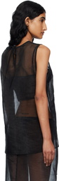 Cecilie Bahnsen Black Alba Tank Top
