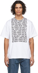 Helmut Lang White Box Logo T-Shirt