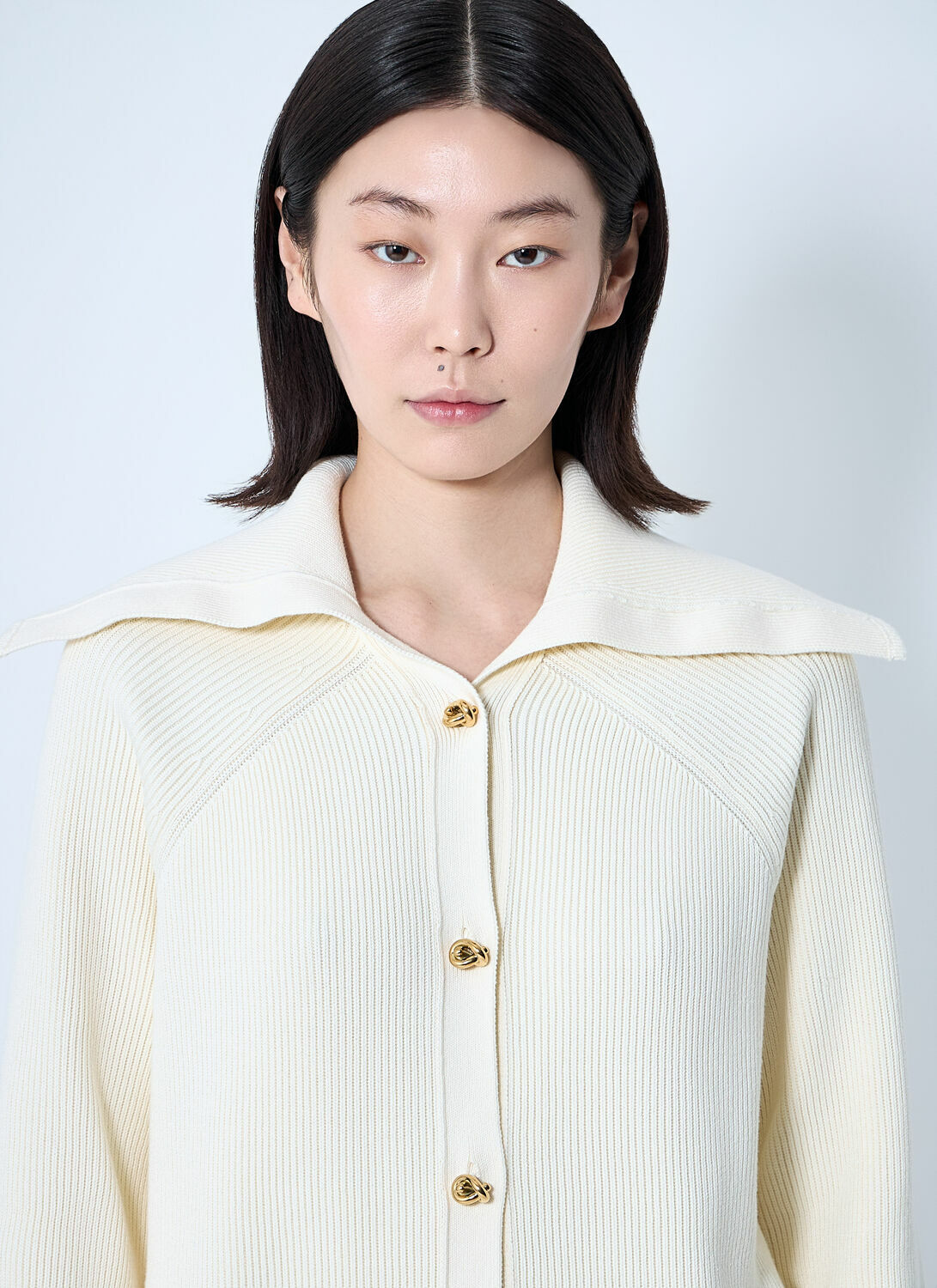 Bottega Veneta Cotton Ribbed Cardigan