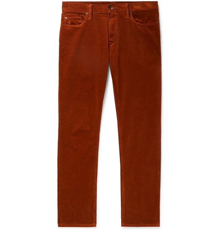 Photo: Todd Snyder - Garment-Dyed Cotton-Blend Corduroy Trousers - Brown