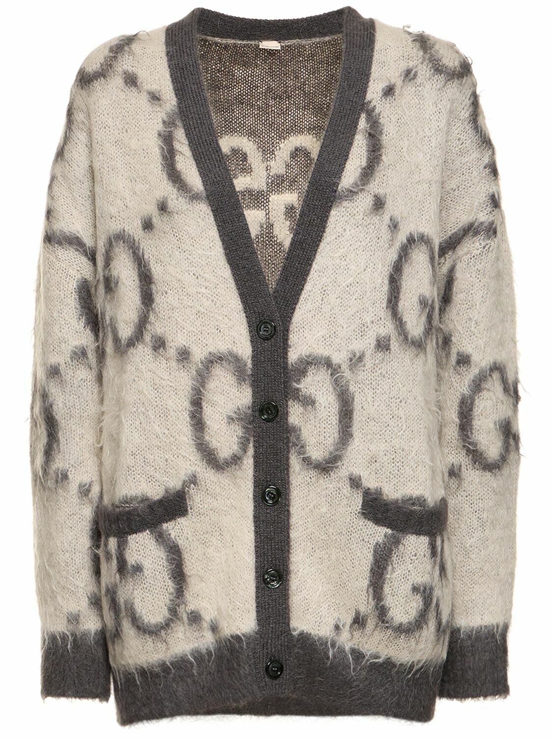 GUCCI - Reversible Gg Mohair Blend Cardigan Gucci