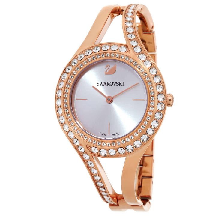 Photo: Swarovski Eternal Quartz Crystal Silver Dial Ladies Watch 5377576