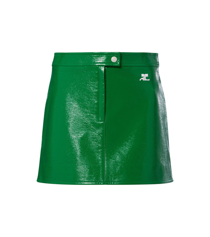 Photo: Courrèges Reedition vinyl miniskirt