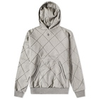 Noma t.d. Men's Diamond Stitch Hoody in Grey