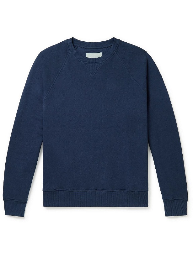 Photo: Organic Basics - Organic Cotton-Jersey Sweatshirt - Blue