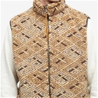 orSlow Men's Americal Boa Fleece Jacket in African Print