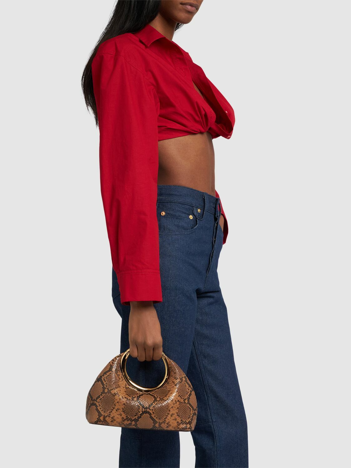 JACQUEMUS Le Petit Calino Leather Top Handle Bag Jacquemus