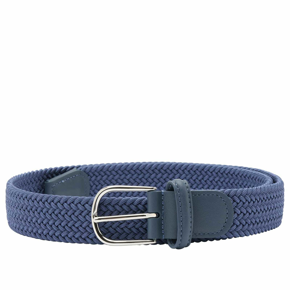 Anderson's Men's Andersons Narrow Woven Leather Belt in Mid Brown Anderson's Men's Andersons Narrow Woven Leather Belt in Mid Brown
