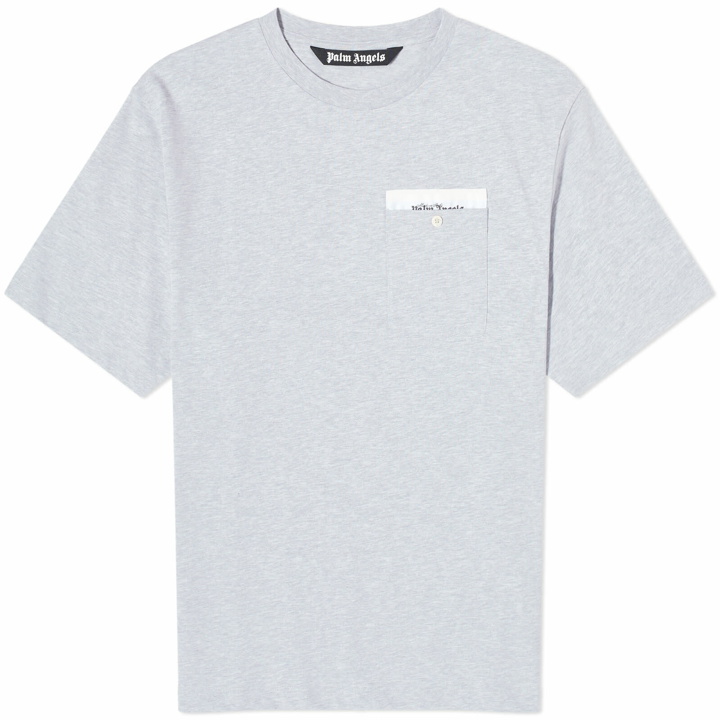 Photo: Palm Angels Men's Sartorial Tape T-Shirt in Grey