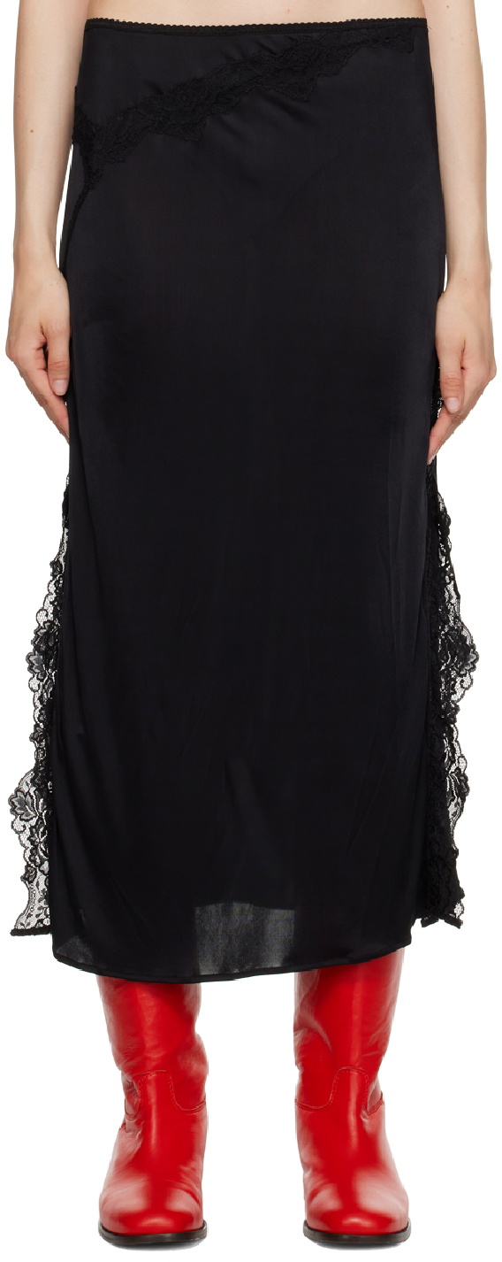 cigarette skirt VAILLANT Black Cigarette Midi Skirt VAILLANT